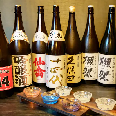 利き酒師が選ぶ日本酒ラインナップ