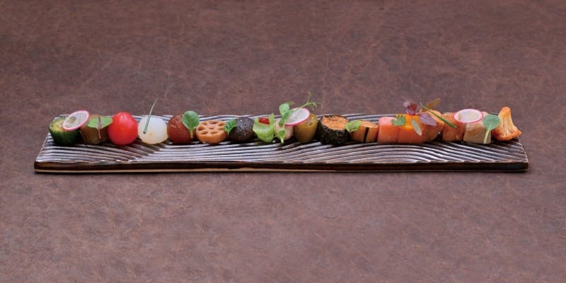 【季節のおまかせコース】旬の糸島野菜・活海鮮をふんだんに使用した 全8品