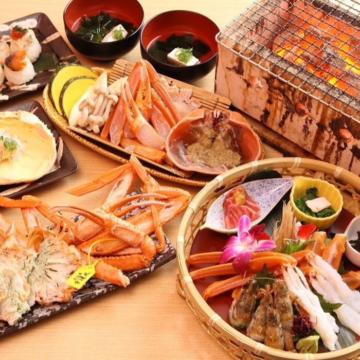 香住 北よし お初天神店 黄金ガニのフルコース カニ刺し 焼きガニor蒸しガニ カニ鍋など全7品 ディナー プラン 11527816 メニュー 一休 Comレストラン