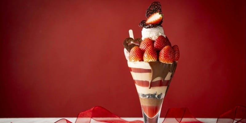 【ストリングス・パフェ】いちごチョコレート（12/28～2/28）