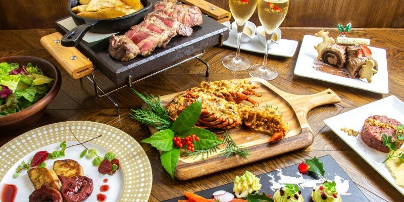 【Xmas2025】スペシャルディナー/WAGYU×オマールやフォアグラなど豪華全8品＋乾杯シャンパン（12/24・25）