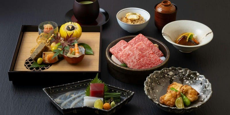 【ご接待・ご会食】11月12月冬の会席＋【一人ひと鍋】黒毛和牛すき焼き（個室確約　数量限定）