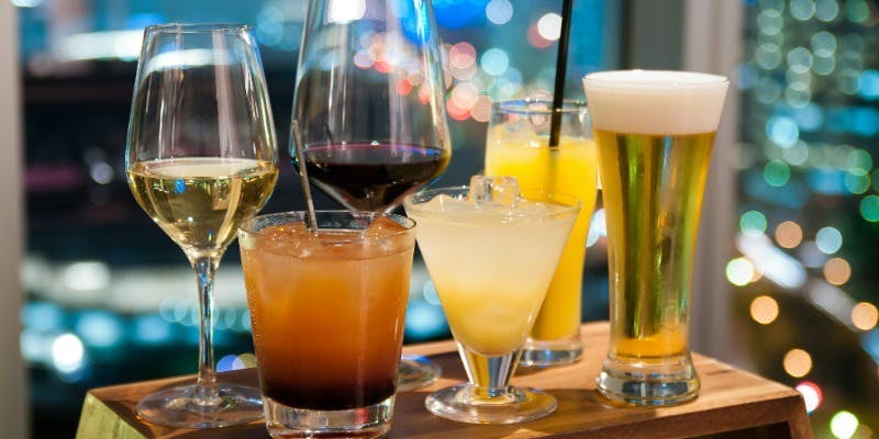 【ディナー席のみ予約】お料理は当日ご注文下さい　全30種類のアルコール2時間飲み放題（滞在時間無制限）