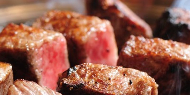 季節のおまかせ宮崎牛網焼きステーキコース（200g）Miyazakigyu BMS12 rare parts grilled steak course