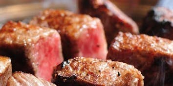 季節のおまかせ宮崎牛網焼きステーキコース（200g）Miyazakigyu BMS12 rare parts grilled steak course - 焼肉 番手十番 銀座三越店
