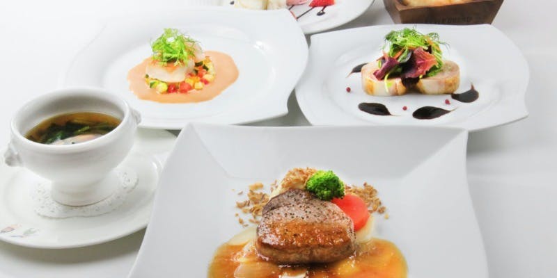 【冬・SP洋食正餐コース】牛フィレ肉＆魚のWメイン 季節のディナー＋乾杯ワンドリンク