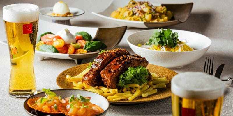 【18F】忘年会プラン ー MOET ＆ CHANDON ー 付き＋2時間飲み放題（カジュアルに楽しめる全6品）