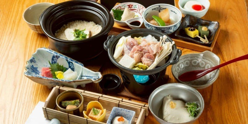 「八丁みそ出汁｜名古屋コーチンとりすき小鍋会席」【上】（半個室・リクエスト予約）