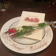 アニバーサリー用プレート&バラ