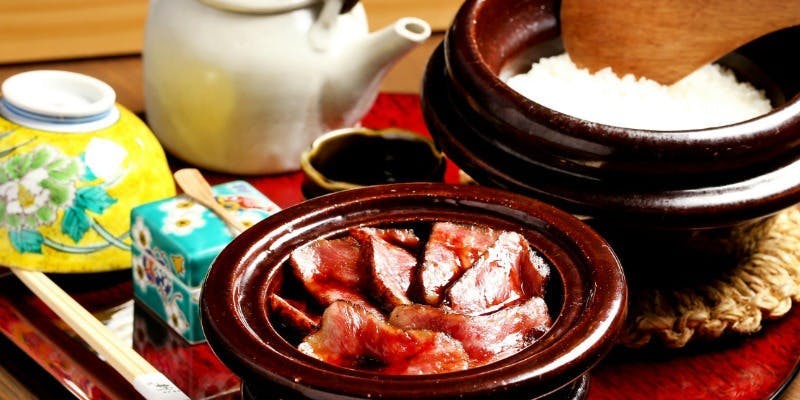 【ランチ】一休×早割/土釜の肉まぶしコース＋1ドリンク（赤身肉の炭火焼）