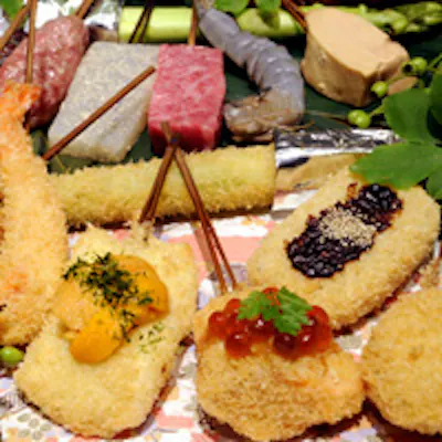 種類豊富な美味しい串揚げを「おまかせ」で