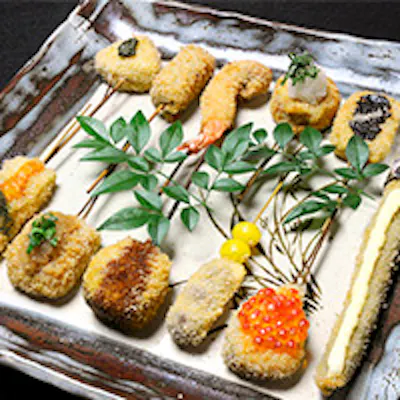 種類豊富な美味しい串揚げを「おまかせ」で