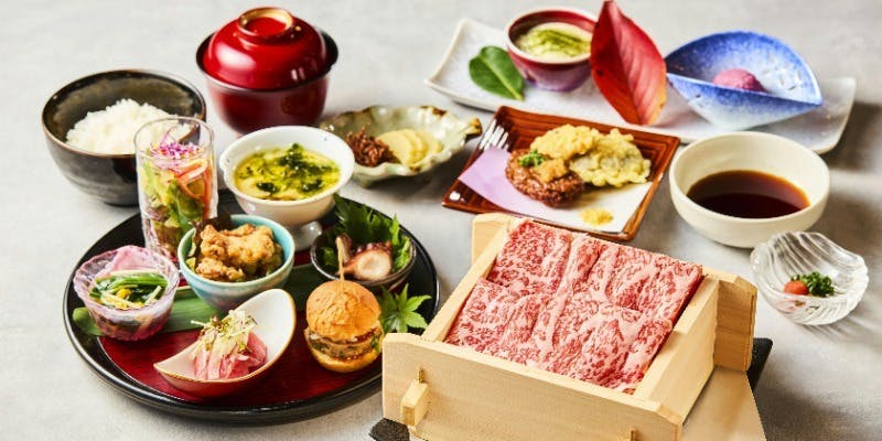 【ランチ・華蓮御膳（黒牛せいろ蒸し）】当店自慢の「御膳」ランチ（全9品）（半個室）