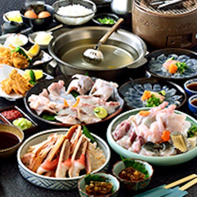 当店自慢の「かに」「ふぐ」