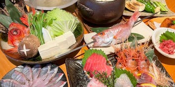 【海原コース】海鮮しゃぶしゃぶや土鍋貝御飯など　全8品 - 魚の中俣 銀座