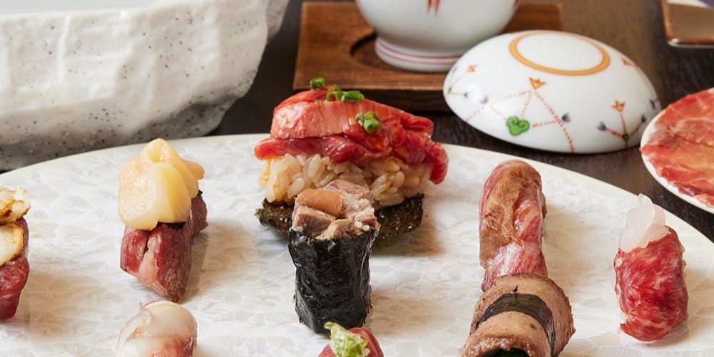 牛肉寿司 きんたん ギュウニクズシ キンタン 銀座 牛肉寿司 肉割烹 一休 Comレストラン 牛肉寿司 きんたん ギュウニクズシ キンタン 銀座 牛肉寿司 肉割烹 一休 Comレストラン