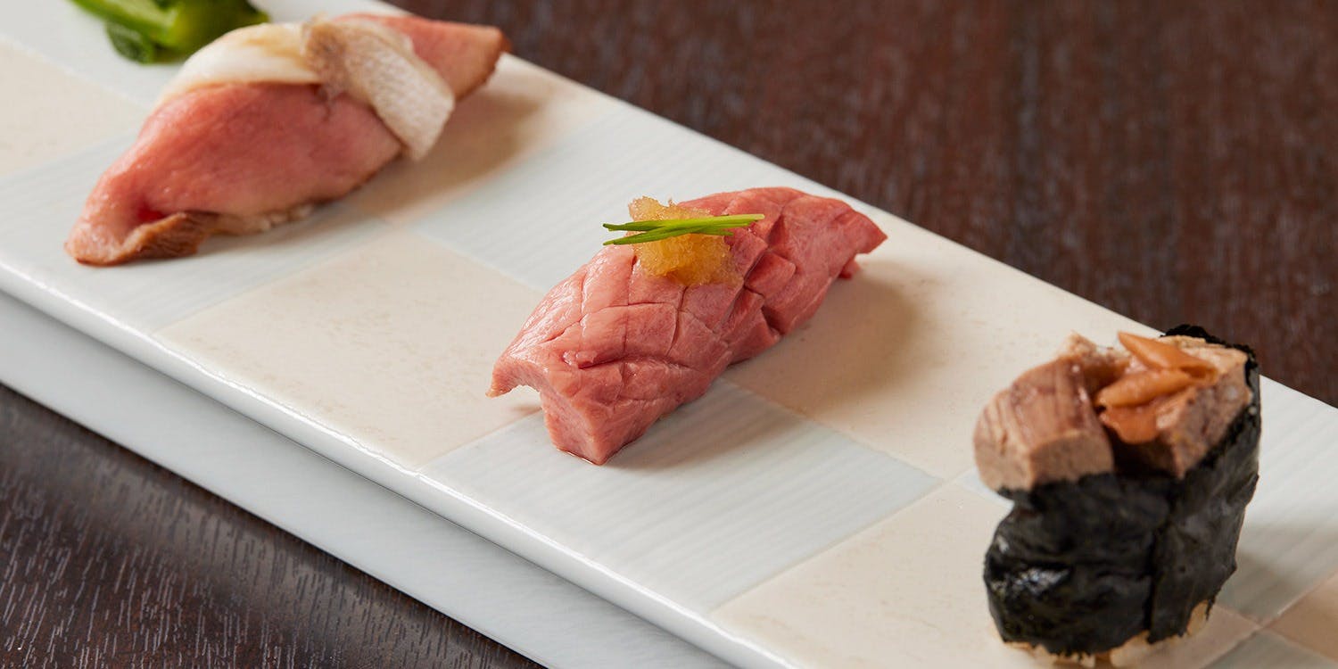 牛肉寿司 きんたん ギュウニクズシ キンタン 銀座 牛肉寿司 肉割烹 一休 Comレストラン 牛肉寿司 きんたん ギュウニクズシ キンタン 銀座 牛肉寿司 肉割烹 一休 Comレストラン