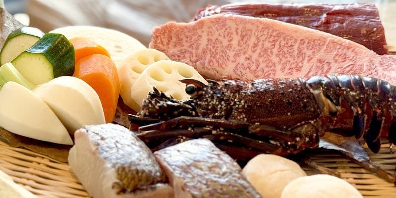 【年末12/27～31限定】ステーキと旬魚と焼きしゃぶ付ランチ＋国産牛フィレ（6品目）