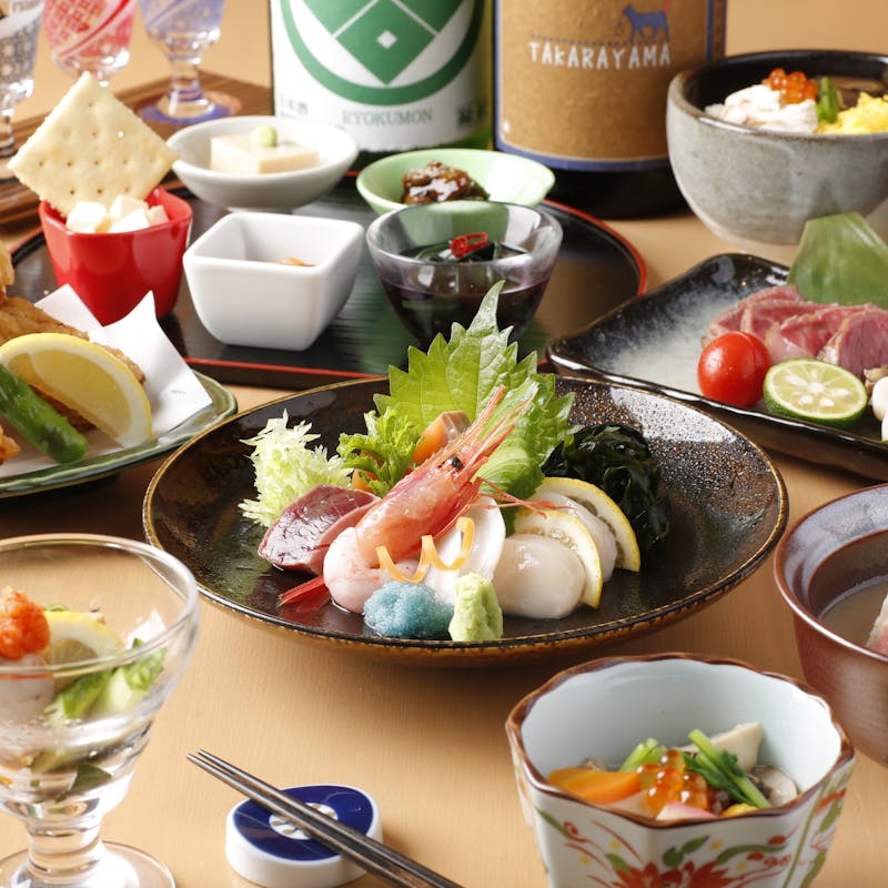 ご接待におすすめ！和牛含む高級食材満喫！浜松町で「和食日和」＋自家製日本酒スパークリング付