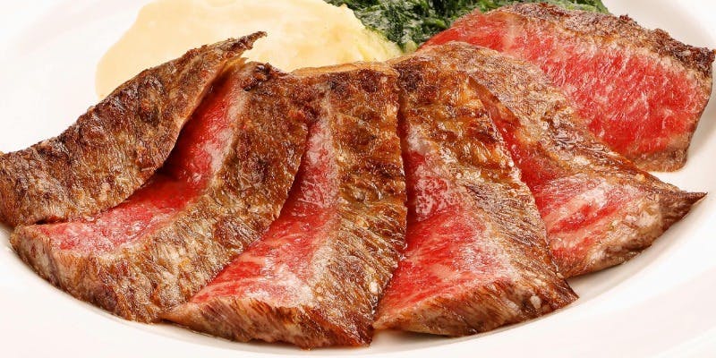 【黒毛和牛ステーキコース】黒毛和牛、お魚料理など 全5品＋120分飲み放題