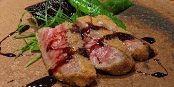 【おまかせディナーコース】魚と肉のメイン料理を含む全10皿ほど - 銀座 和郷