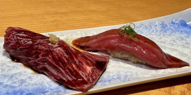 【馬ステーキ】京鴨ユッケ・鮮馬刺し・旬野菜サラダ・天ぷら・肉寿司など　8品