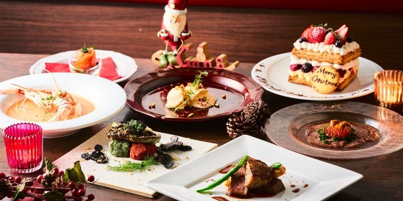 【クリスマスディナー2025】キャビアやトリュフ、活鮑とヒレステーキのWメインなど豪華7品
