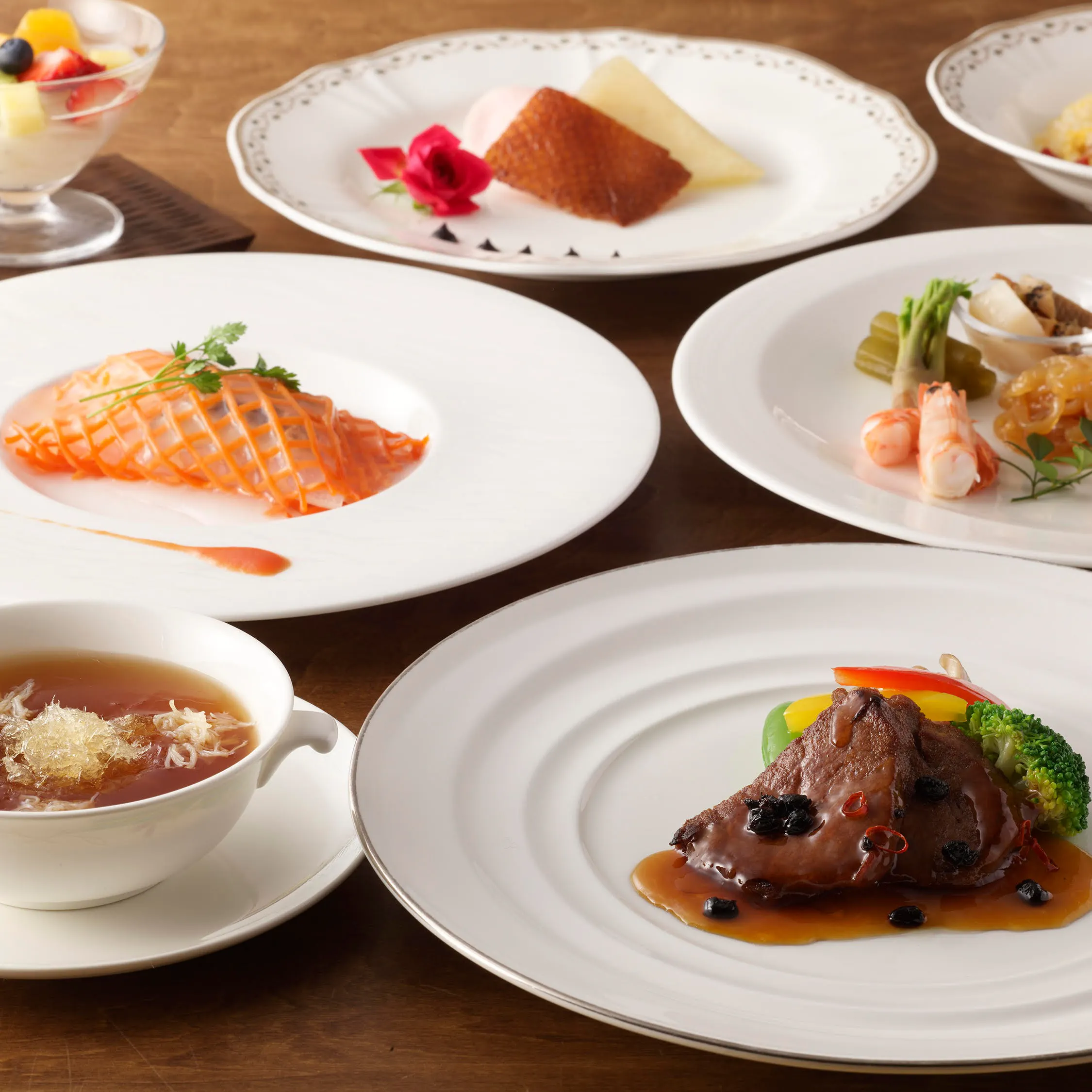 中国料理 桃李 グランドニッコー東京 台場 彩虹 Saikou 北京ダック 海鮮料理など全7品 スパークリングも選べる1ドリンク付 ディナー プラン メニュー 一休 Comレストラン