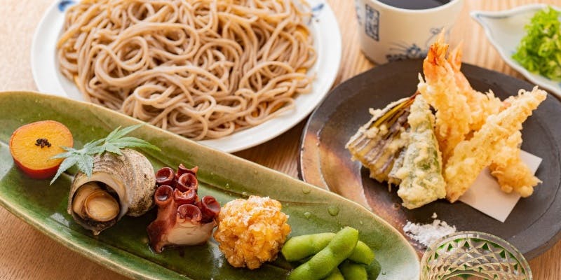 お鮨と天ぷらランチ＋わらび餅（13：30限定）