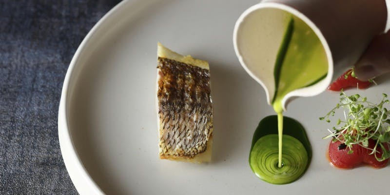 アミューズ3種や地鶏、魚のメインなど、スペシャリテを含む全6品