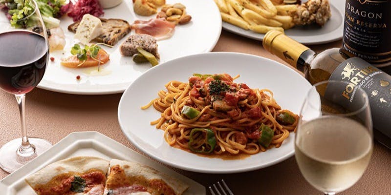 メインがパスタのお手軽プラン