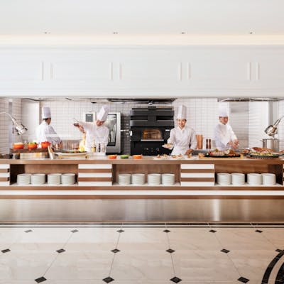 シェフのライブパフォーマンス