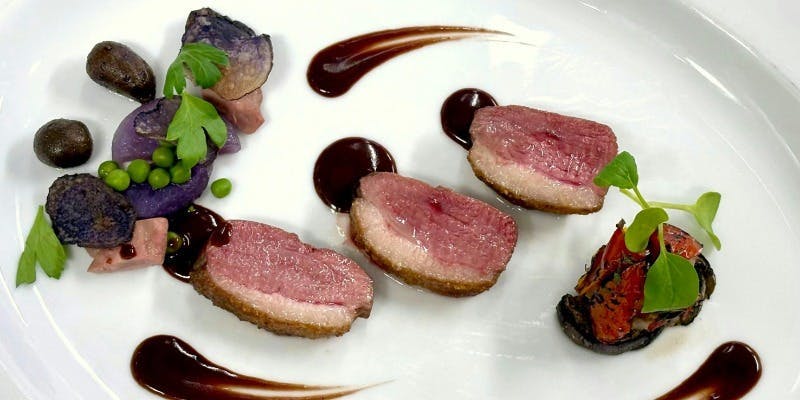 【ディネ・サヴール】前菜・魚・肉料理フルコース5品＋グラスシャンパン