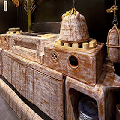 職人による手作りの窯