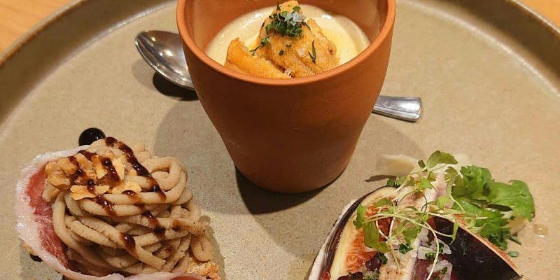 「Menu Saison Dejeuner ～季節のランチコース」旬前菜盛合せ・トリュフ・魚・メインはフィレをご用意！