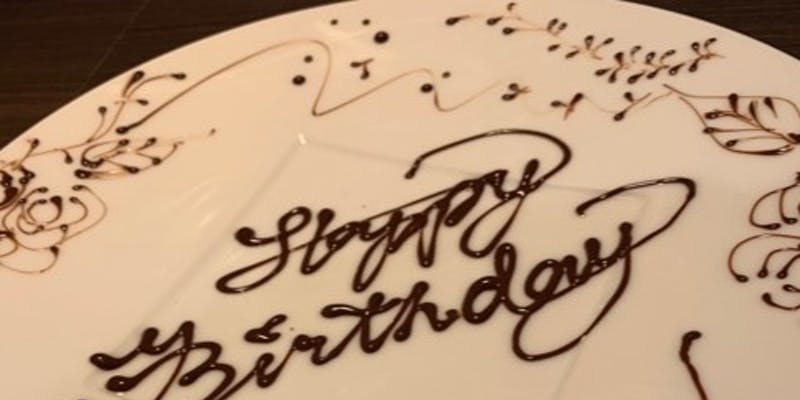 【記念日・誕生日プラン】おまかせコースにメッセージプレート付＋乾杯スパークリング（土曜日限定）
