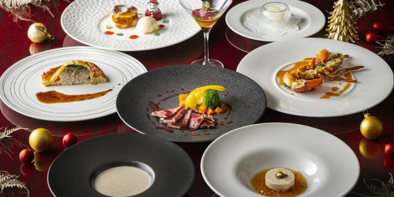 【Xmas2025】ポルトフィーノスペシャルディナー　＋シャンパンと選べる赤白ワイン計2杯（12/24～12/25）