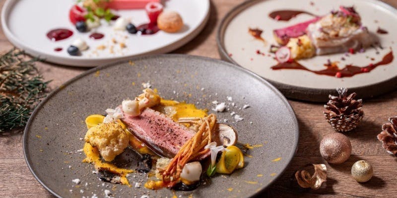 【Xmas2025】オマール海老や鴨肉の薪火グリルを味わうクリスマスディナー全7品