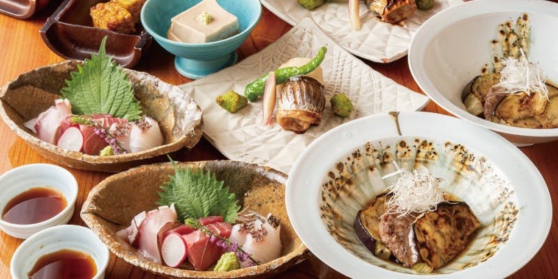 【口福ーkoufukuー】先付、鮮魚のお造りなど全7品※料理は各々ご提供（カウンター席）