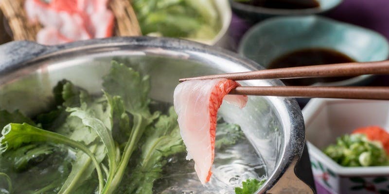 ＜12月＆1月 限定＞【鰤しゃぶコース】お造り、鶏炭火焼、ぶりしゃぶなど＋完全個室確約
