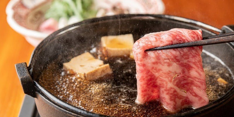 ＜12月＆1月 限定＞【和牛すき焼きコース】お造り、鶏炭火焼、すき焼きなど＋完全個室確約