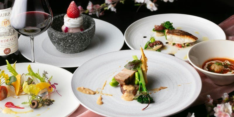 【ディナーコース】お魚・お肉料理など旬を彩る全6品＋1ドリンク  特別価格（個室又はテーブル席）