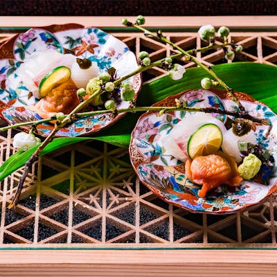 季節感溢れる盛付、厳選された食材