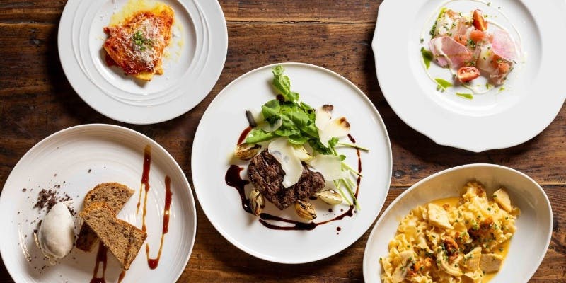 【フェスティブディナー】パスタとメインが選べる全5品（12/26～1/4）