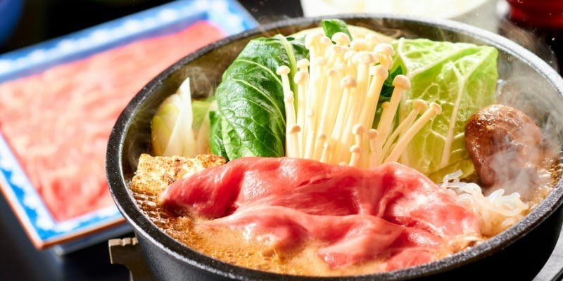 黒毛和牛リブロースすき焼き定食