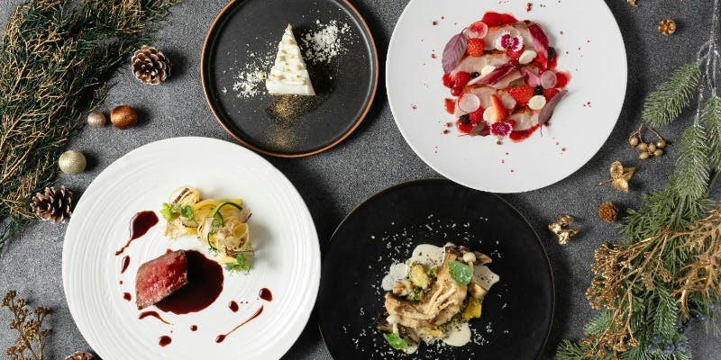 【Xmas2025】窓際席確約　36階夜景と愉しむ飛騨牛や金目鯛などクリスマスコース全8品