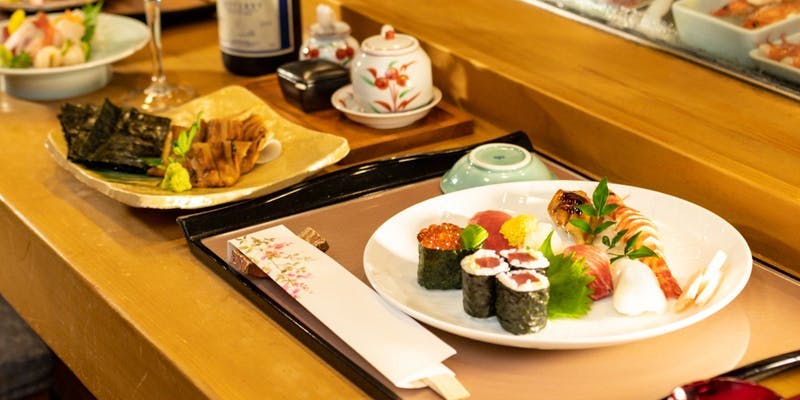 【昼膳セット・松】上寿司、前菜三点盛りなど全5品