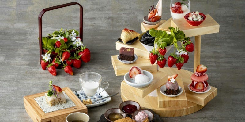 和の苺アフタヌーンティー＋乾杯スパークリング1杯（【日曜限定】夜のプラン）