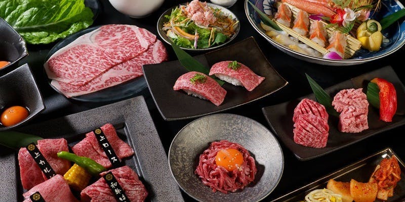 【新】錦糸町PREMIUMコース（和牛ユッケや海鮮もご堪能いただけるコース）