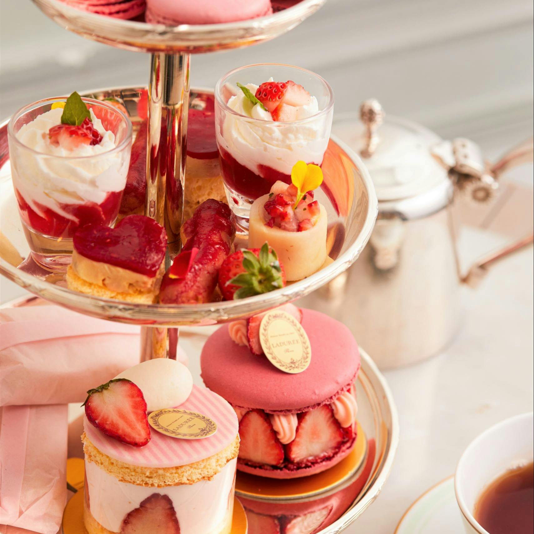 ラデュレ 京都 祇園店 期間限定 苺尽くし Afternoon Tea Strawberry ティー プラン メニュー 一休 Comレストラン